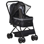 Carrello Trasporto Cane Pieghevole ¨C zephmum ¨C Nero