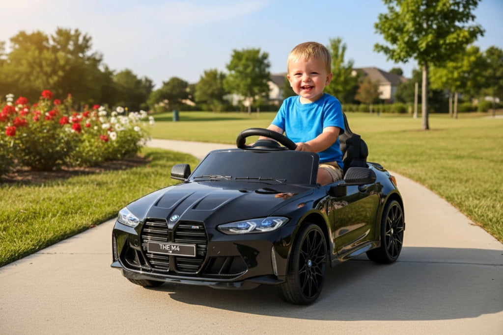 Macchina Elettrica per Bambini Licenza Ufficiale Bmw M4 10,8V 3,1Ah Nero