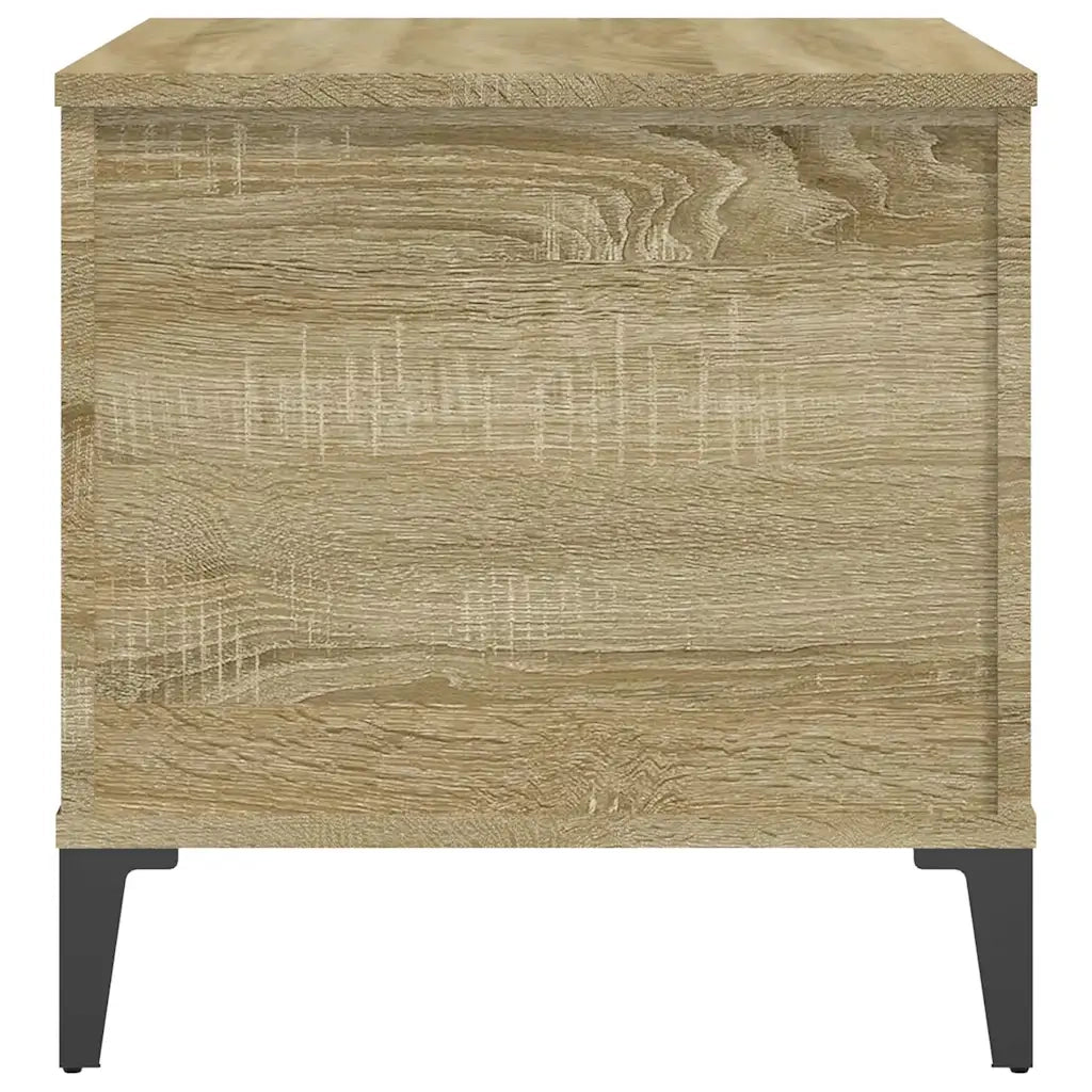 Tavolino Salotto Rovere Sonoma 60x44,5x45 cm Legno Multistrato cod mxl 23146