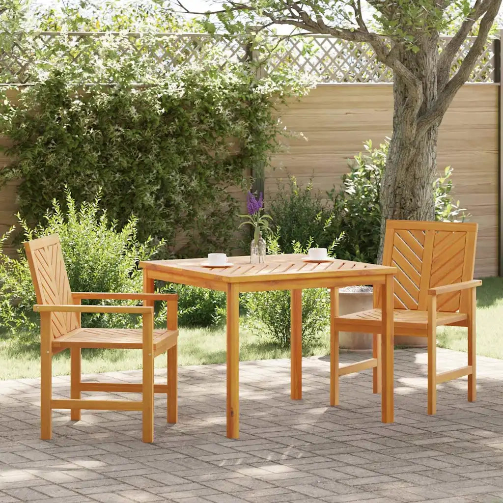 Set da Pranzo per Giardino 3 pz | Set Salotto da Giardino Marrone