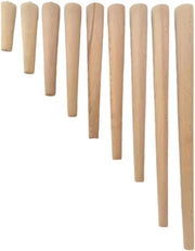 Supporti per tavolo in legno massello naturale - Set di 4 - Becco naturale - Dimensioni variabili - 20 cm