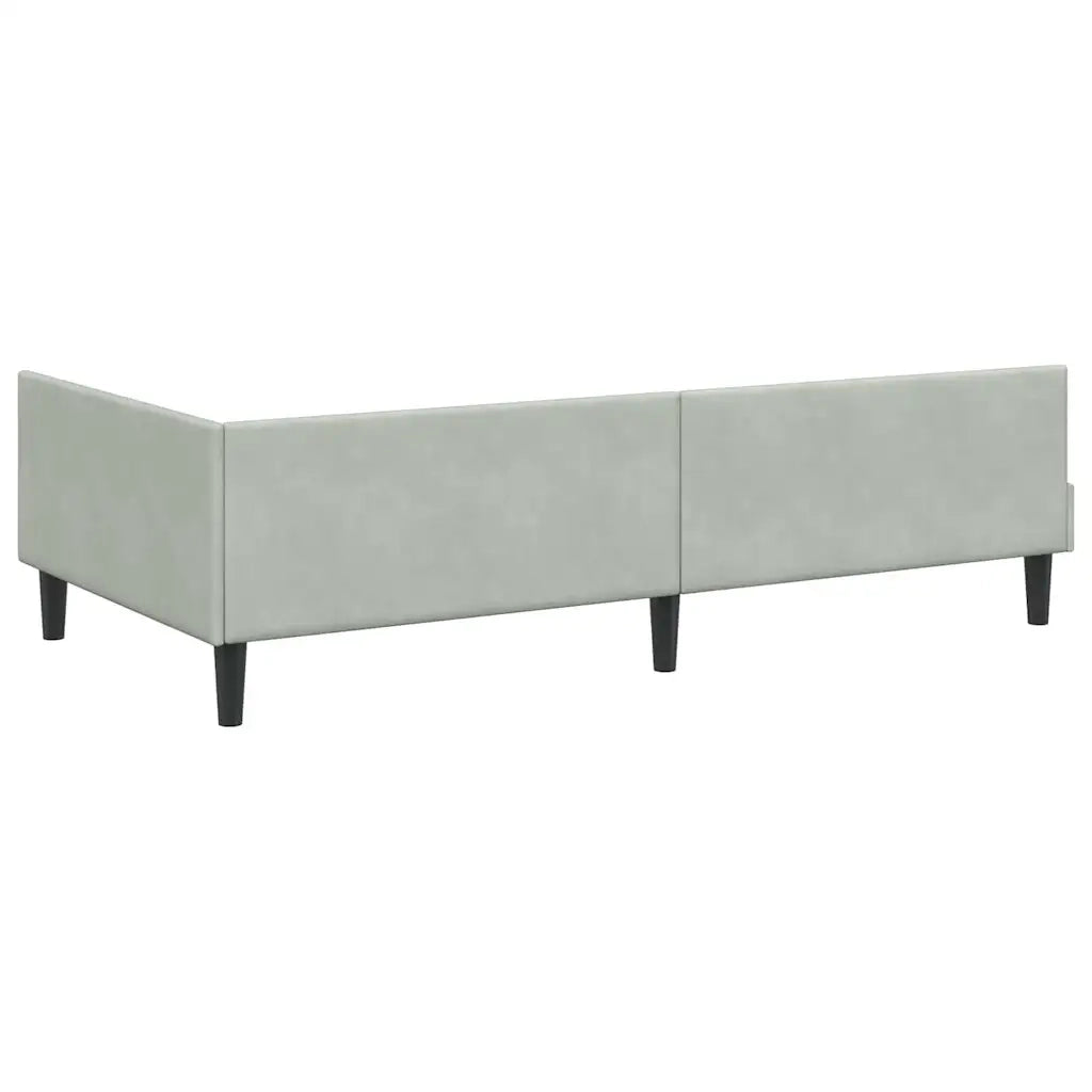 Struttura Letto Angolare con Materasso 2 pz-Giroletto con materasso Grigio chiaro 662560