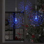 Luce di Natale Fuochi Artificio Blu 20 cm 140 LED cod mxl 70003