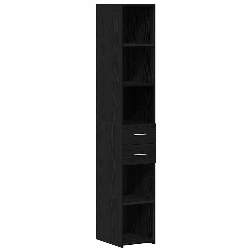Libreria con cassetto Rovere Nero 30 x 42.4 x 185.2 cm 868741