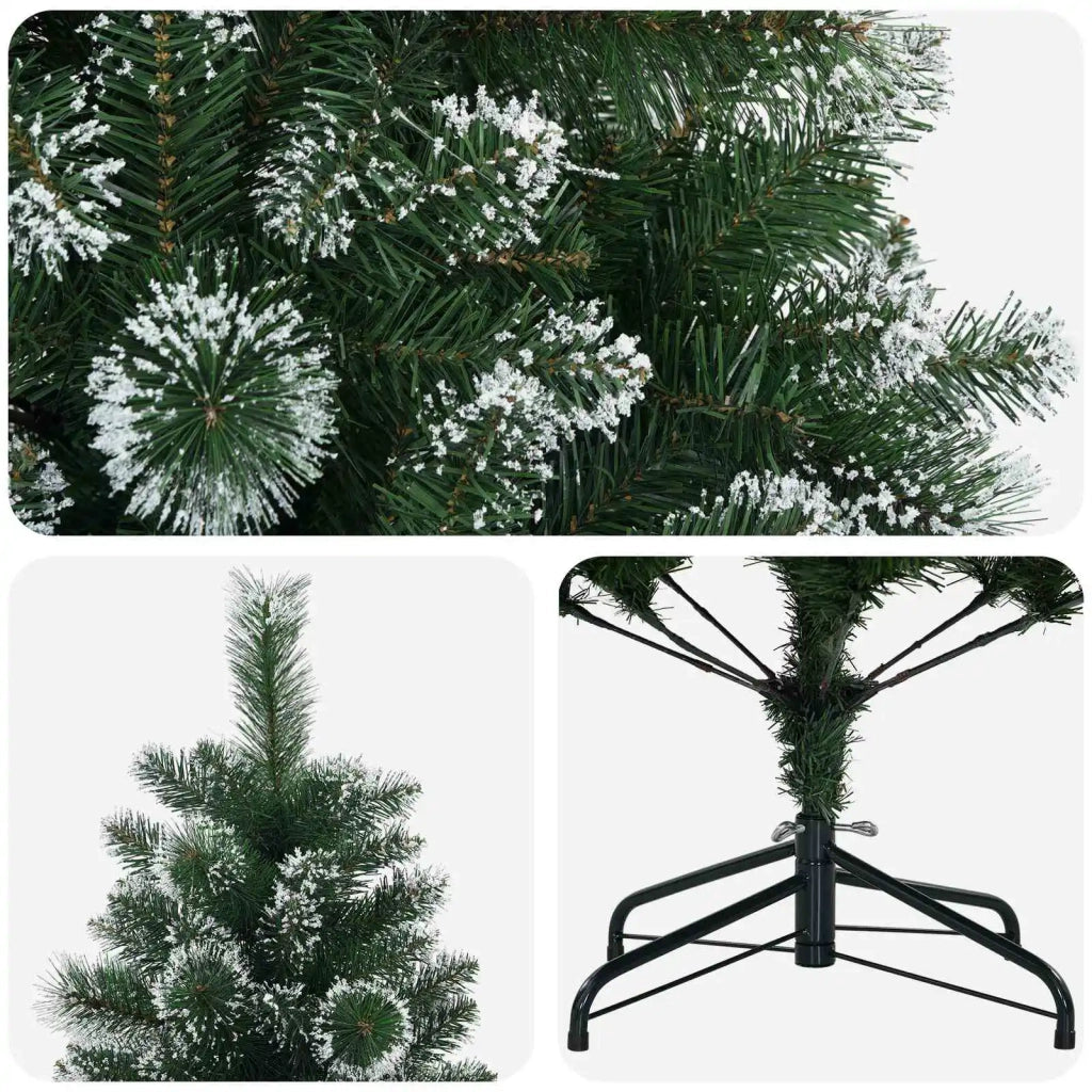 Albero di Natale artificiale 150 cm PVC e Metallo Verde 42056457