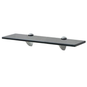 Mensola/armadietto/mobile in vetro da parete 40 x 20 cm spessore 8 mm nero 2702152/2