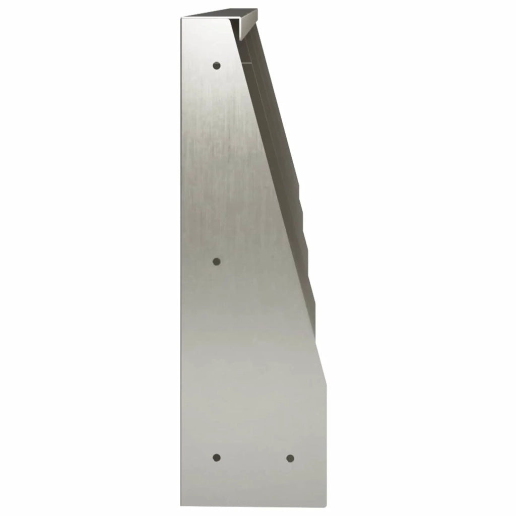 Muro di contenimento 4 pz 40 x 12 x 40 cm Acciaio Inox Argento 3449062