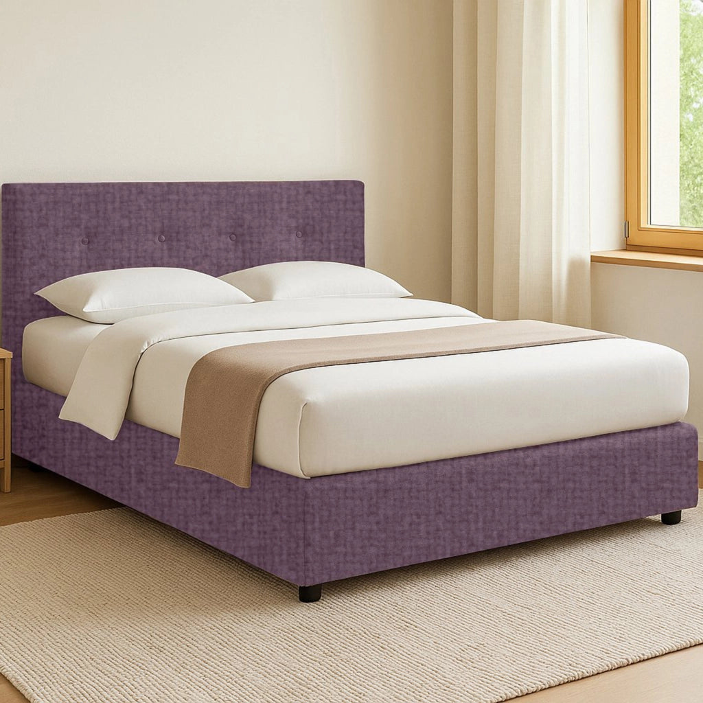 Chichester, Letto Singolo Sfoderabile Made in Italy, Viola Lilla