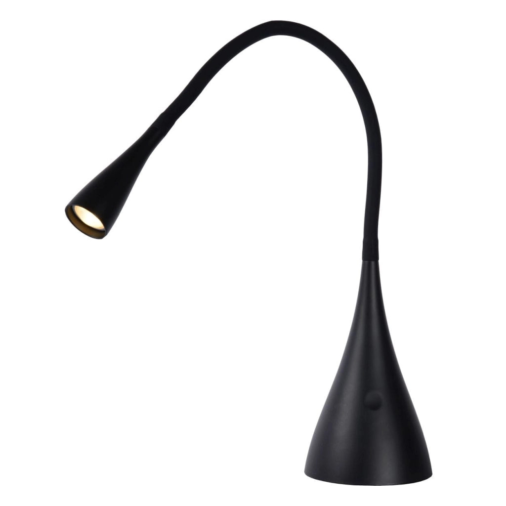 Lampada scrivania Lucide Zozy con LED 4W 3000K nera