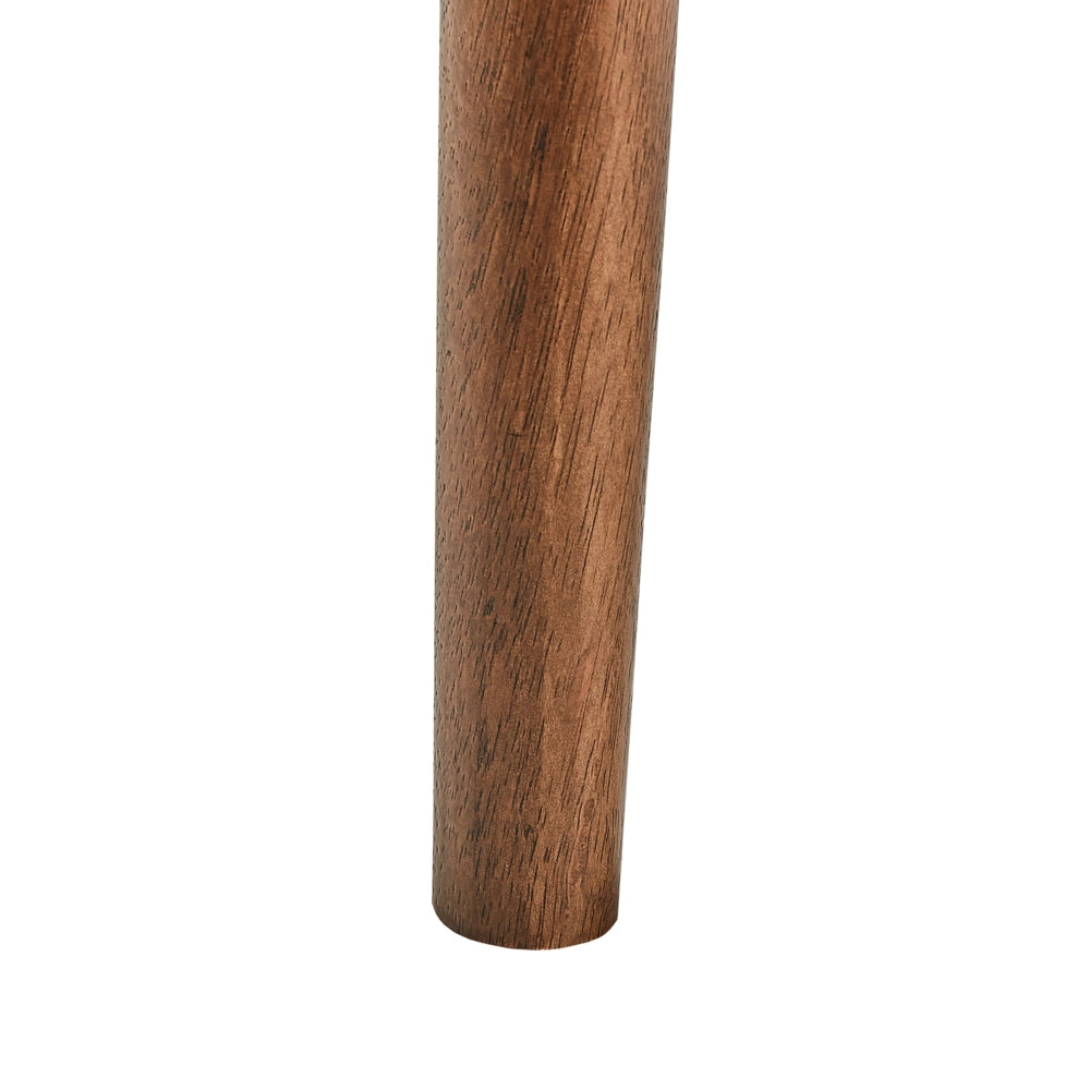 Poltrona da salotto con rivestimento in tessuto boucle beige con struttura in legno stile retrò