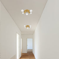 Plafoniera Riflettore Metallo APP708-5C Oro