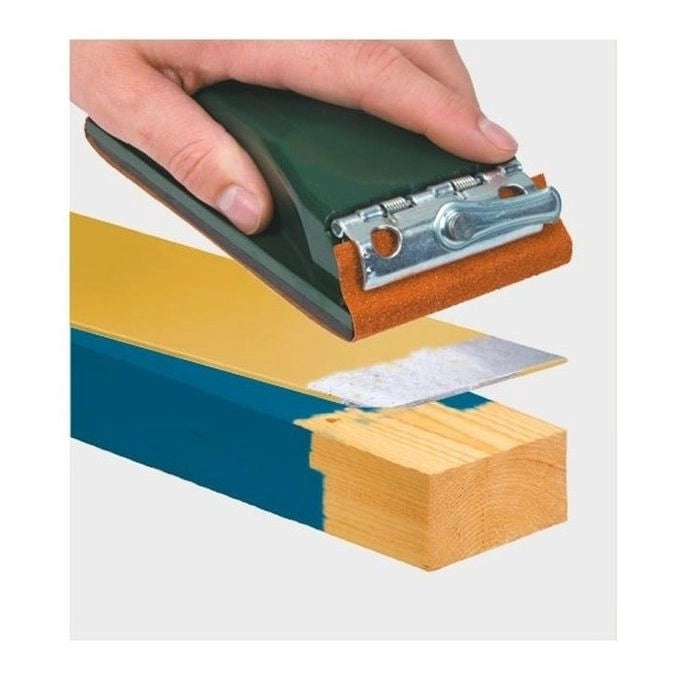 Einhell 485121 Levigatrice Manuale Professionale strisce abrasive 93x230 mm superficie gomma spugna 4 mm colore Verde