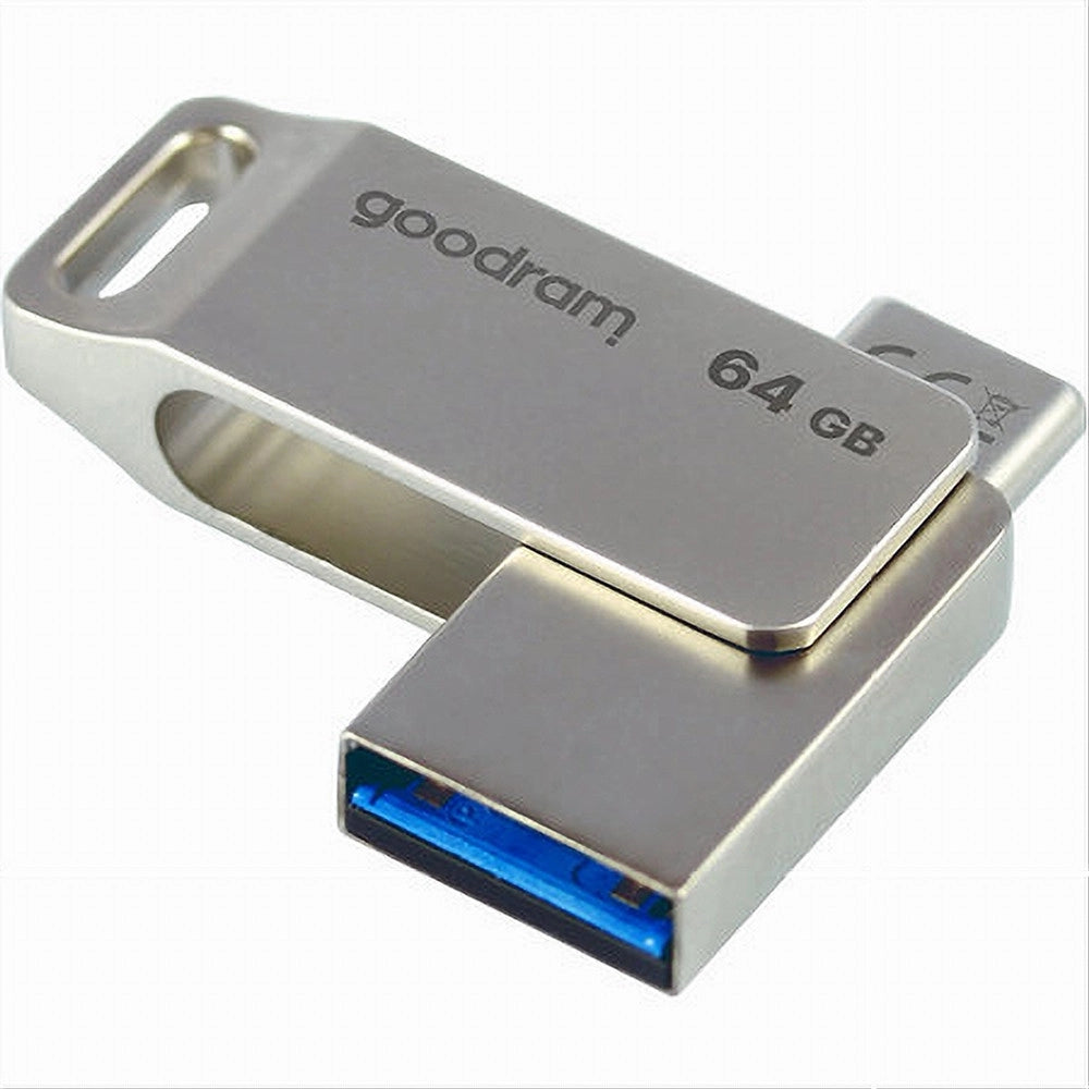 Trade Shop - Pen Drive 64 Gb Usb 3.2 Gen 1 3.0 Type-a + Usb Type C Dual Drive Otg Oda3-64gb -