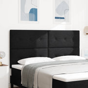 Testiera  Button Tufted Nera 180 cm in Tessuto