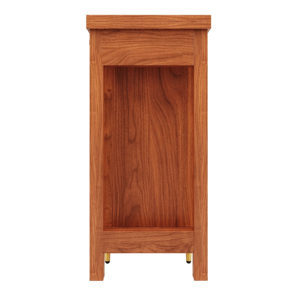 Tavolo da bar 187x40x76 cm girevole 360° ed estendibile in MDF marrone