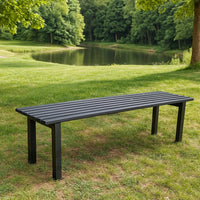 Panca da giardino modello roma in acciaio lunghezza 160 cm