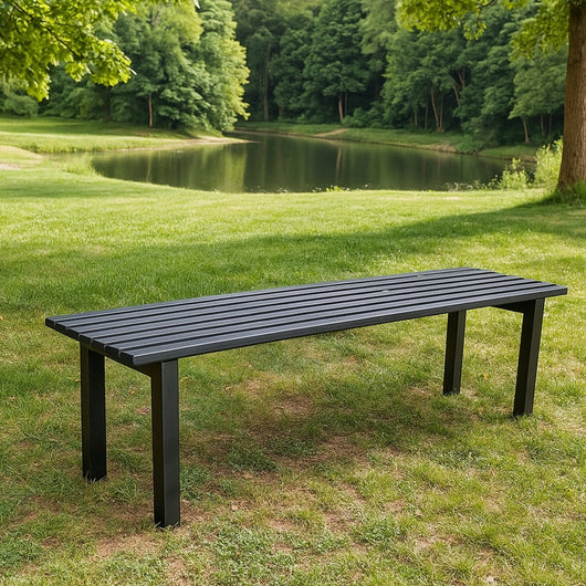 Panca da giardino modello roma in acciaio lunghezza 160 cm