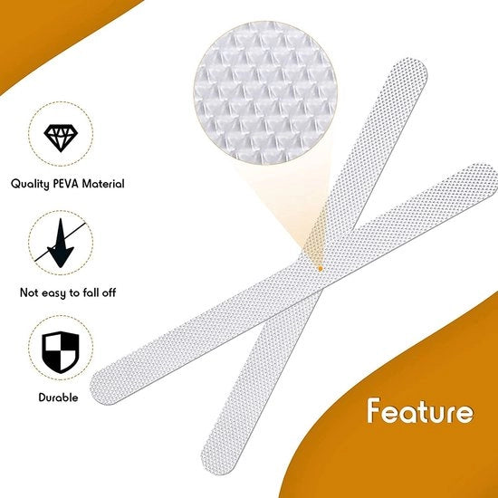 Douchestickere Antiscivolo - 50 pezzi - Translucido - PEVA