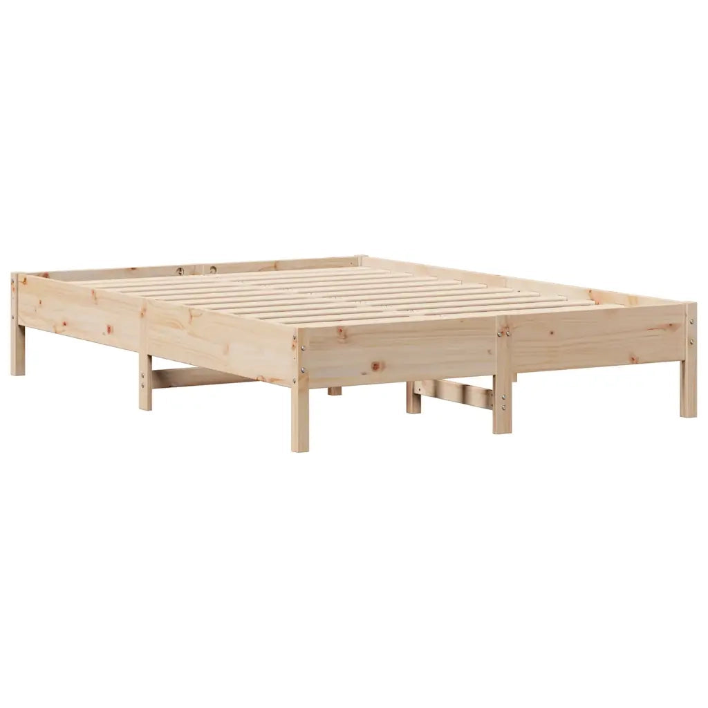 vidaXL Letto senza Materasso 135x190 cm in Legno Massello di Pino