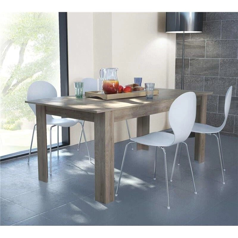 TAVOLO GEMMA ALLUNGABILE 160/200 X 90 X H75 CM ROVERE CHIARO