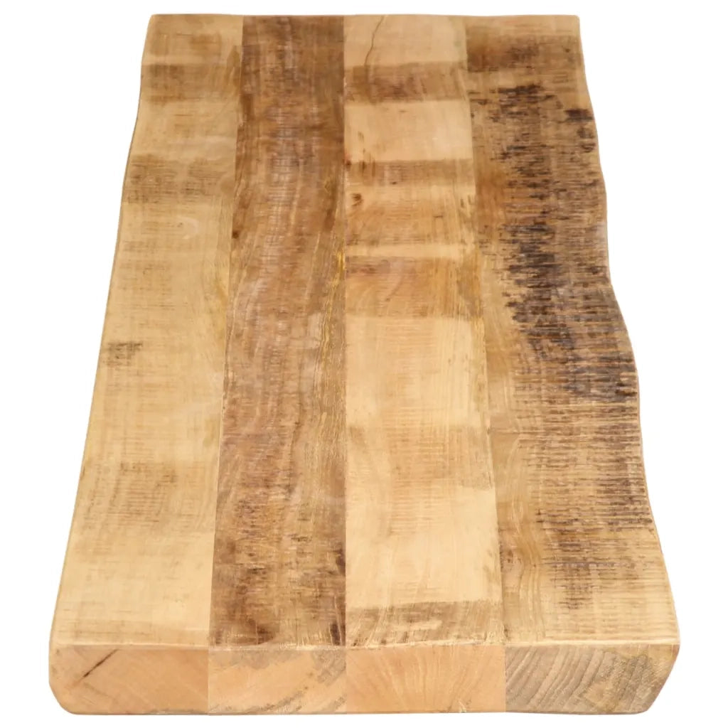 Piano Tavolo Bordi Vivi 180x40x2,5 cm Legno di Mango Grezzo 370665