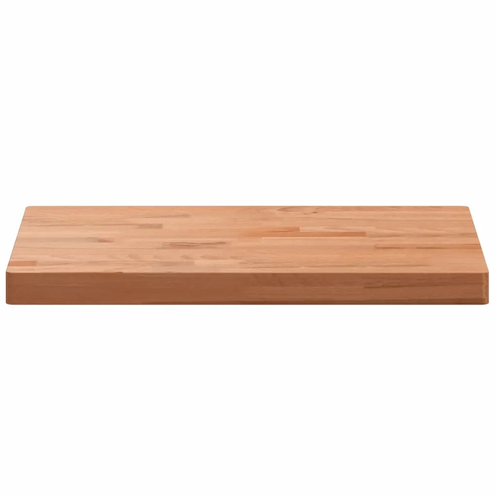 Piano Bagno 60x40x4 cm in Legno Massello di Faggio