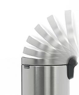 Brabantia 112041 NewIcon Pattumiera a Pedale 12 L Acciaio Inox Matt Steel Fingerprint Proof