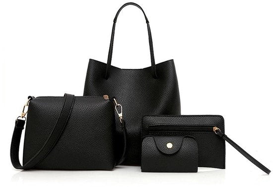 Set di Borse a Mano per Donna - 4 Pezzi - in Pelle Sintetica - Elegante e Funzionale - Ideale per l'Uso Giornaliero