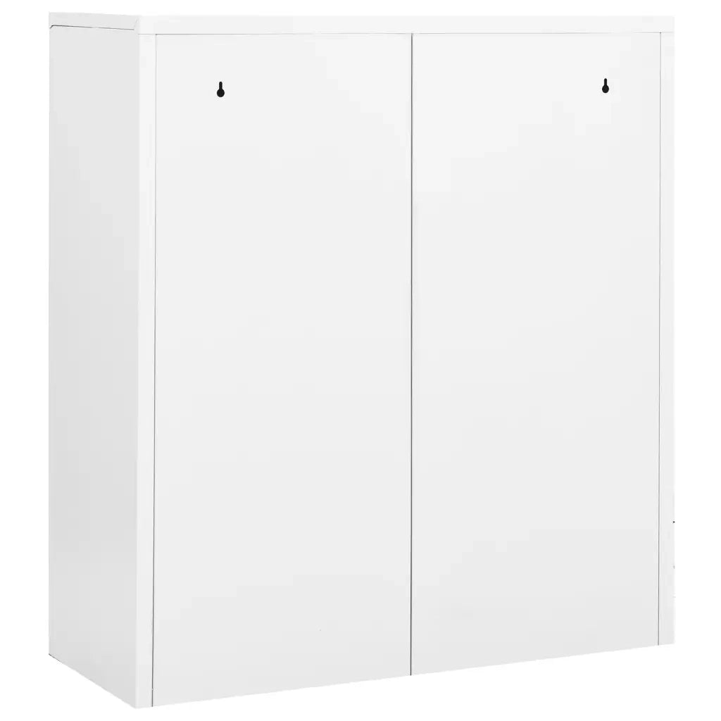 Armadio per Ufficio Bianco 90x40x102 cm in Acciaio 336405