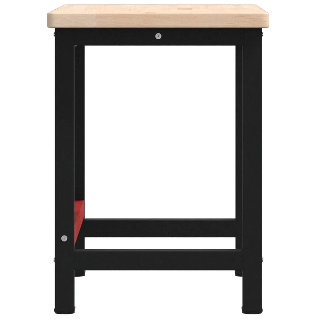 Banco Lavoro 100x60x83 cm Legno Massello Rovere Rettangolare