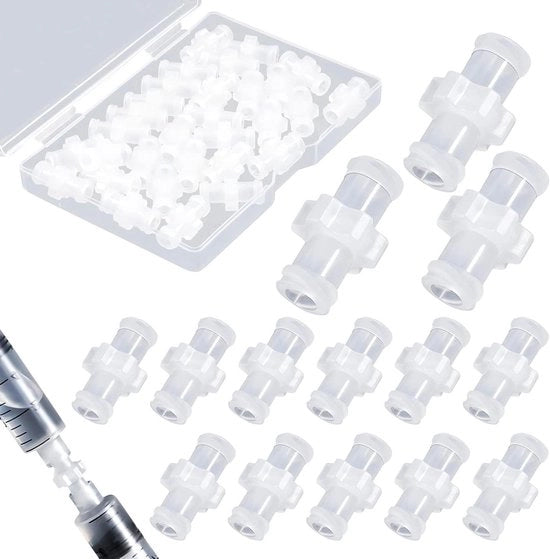 Adattatore a spruzzo 30 pezzi con connettore femmina Luer-spruzzo a connettore a spruzzo per adattatore di transizione Kit di connettori a spruzzo con chiusura a chiave