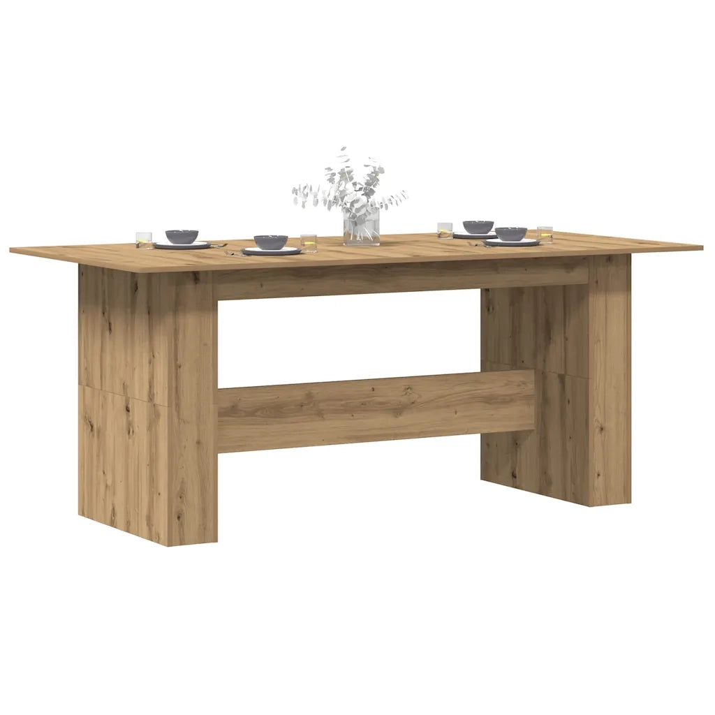 Tavolo da Pranzo Rovere Artigianale 180x90x76 cm in Truciolato 855845