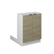 Isola da cucina Fame-Line Pannello in quercia/Bianco 60 cm senza piano di lavoro Vicco
