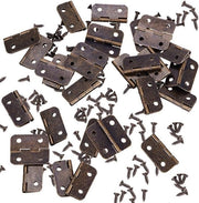 Serrature per porte - Miniature - Qualità in acciaio inossidabile - Inclusi viti - Per cassetti in legno - 100 pezzi - Costruzione rinforzata