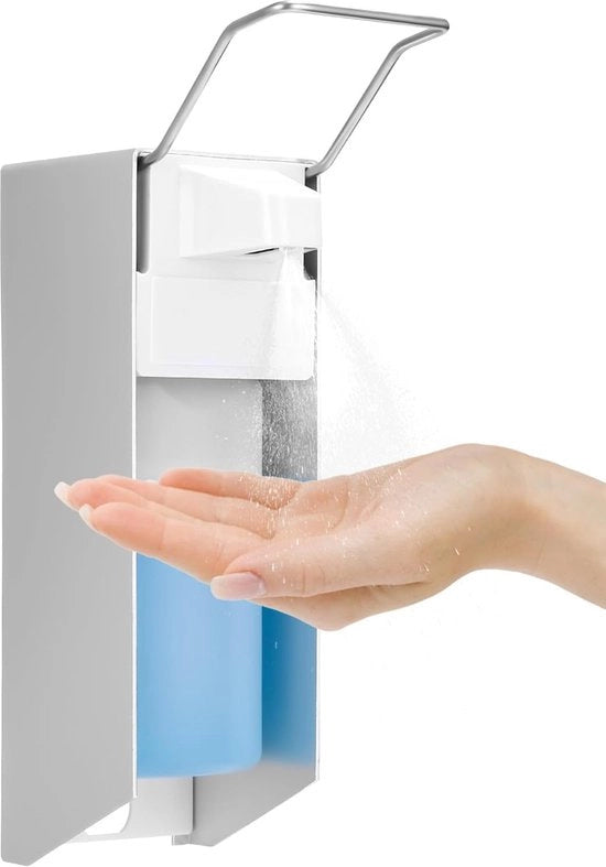Dispensatore di sapone 500 ml, dispensatore di disinfettante, dispensatore di sapone, fissaggio a muro, shampoo, crema, dispensatore di disinfettante, dispensatore di sapone per mano per cucina e bagno, dispensatore di sapone riciclabile