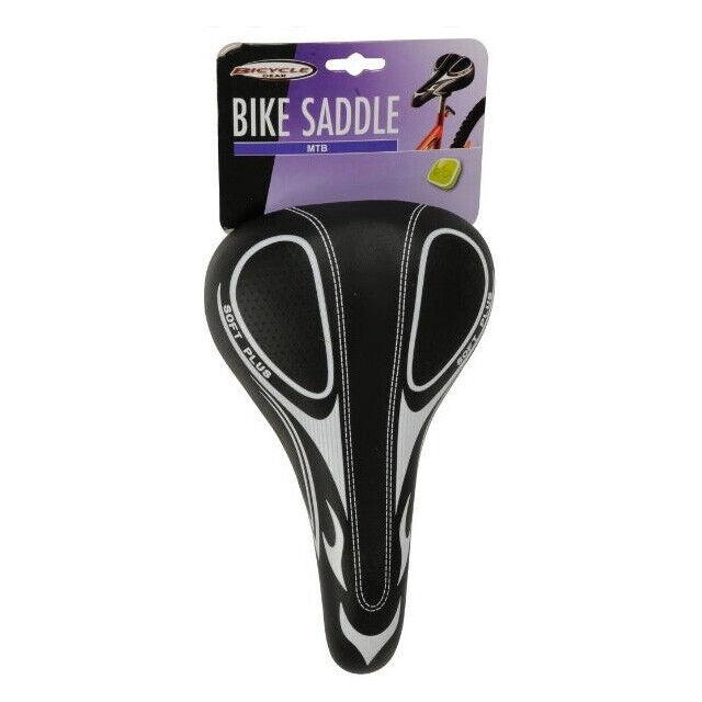 Sella Sediolino Sedile Soft Nero Universale Per Bici Bicicletta MTB Corsa Citta'
