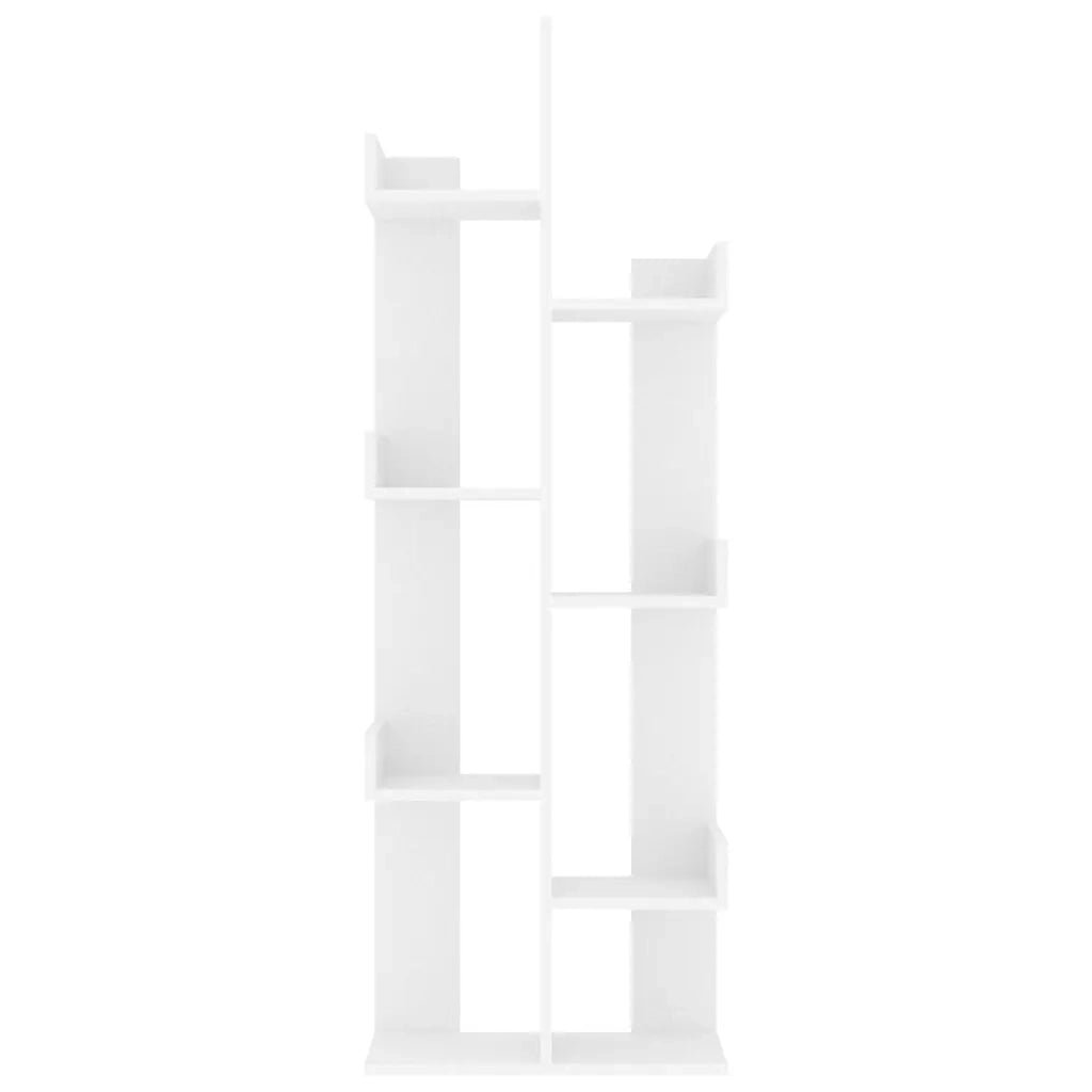 Libreria Bianca 48x25,5x140 cm in Legno Multistrato