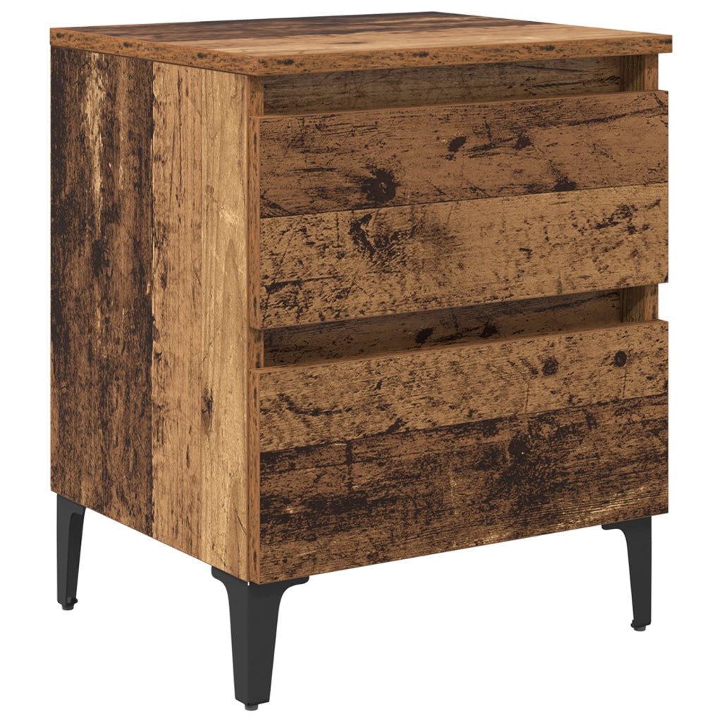 comodino Legno Antico 40x35x50 cm Legno Ingenierizzato