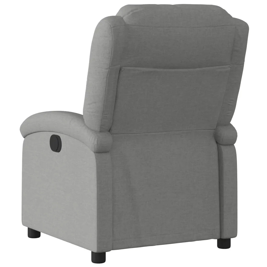 Divano Sedia-Poltrona reclinabile in Tessuto Grigio Scuro 165042
