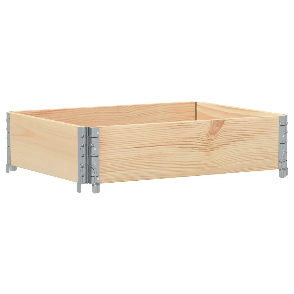 Fioriera | Cassetta per fiori | Vaso da Giardino 80x60 cm in Legno Massello di Pino