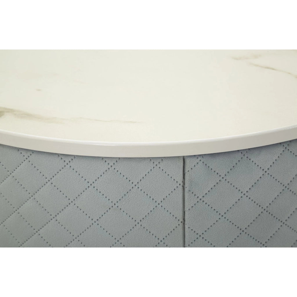 Comodino VKH757, Blu, Legno, 52x52x70 cm