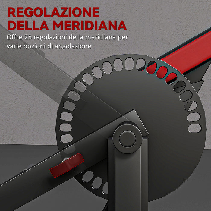 Panca per Curl Bicipiti con Seduta e Appoggio per Gomiti Regolabili Supporto per Pesi in Acciaio Nero