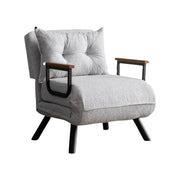 Poltroncina Keoni, Poltrona Reclinabile, 60x78x78h cm Grigio Chiaro