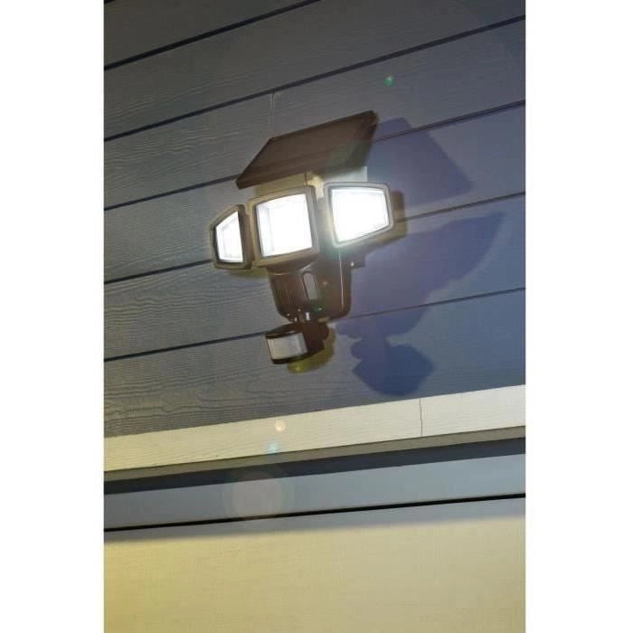 GALIX G4442 Proiettore solare a 3 teste - 1500 lumen - 182 LED SMD - Modalità AUTO o funzionamento forzato