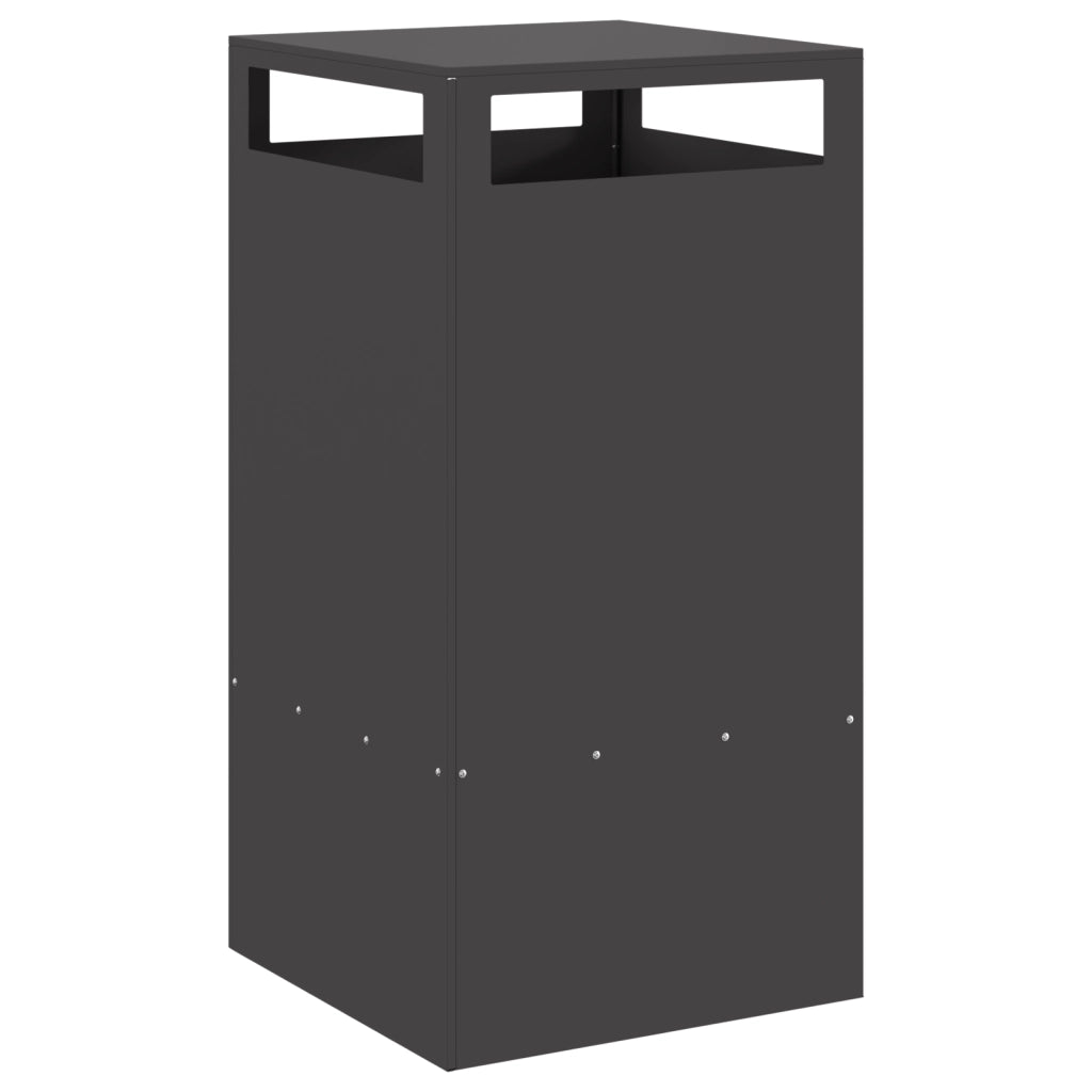 Pala di Fuoco  Nera 50x50x100 cm Acciaio