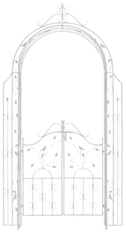 Arco per Rampicanti Grenada con Cancello bianco antico