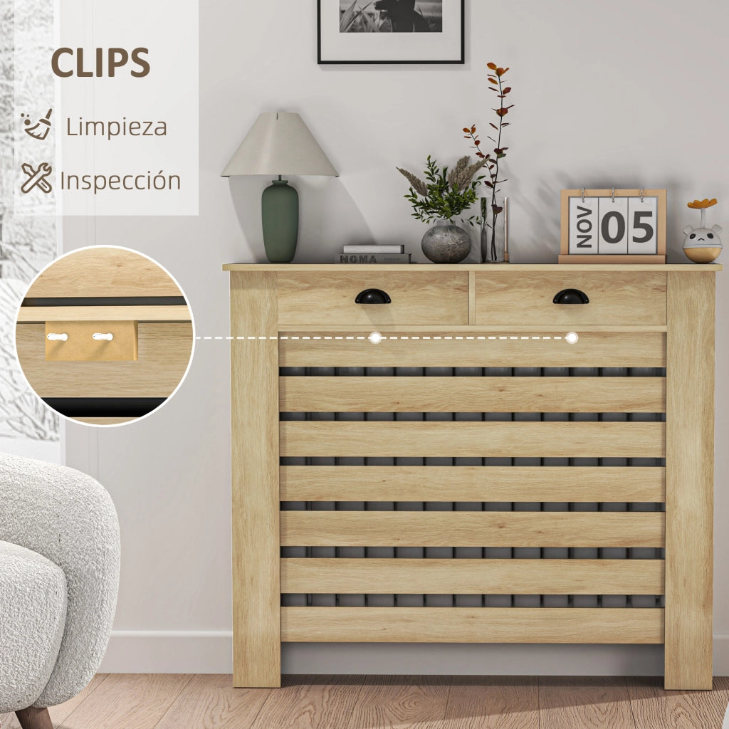Copriradiatore con Cassetto ¨C zephmum ¨C 111x19x95,5 cm Robe
