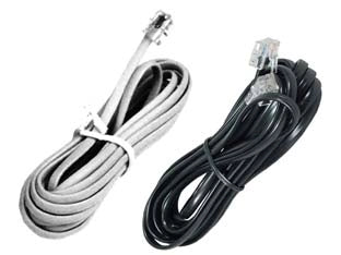 CAVO LINEARE TELEFONICO PLUG 6/4- - mt.2 colore bianco 21280 - 10 pezzi FANTON