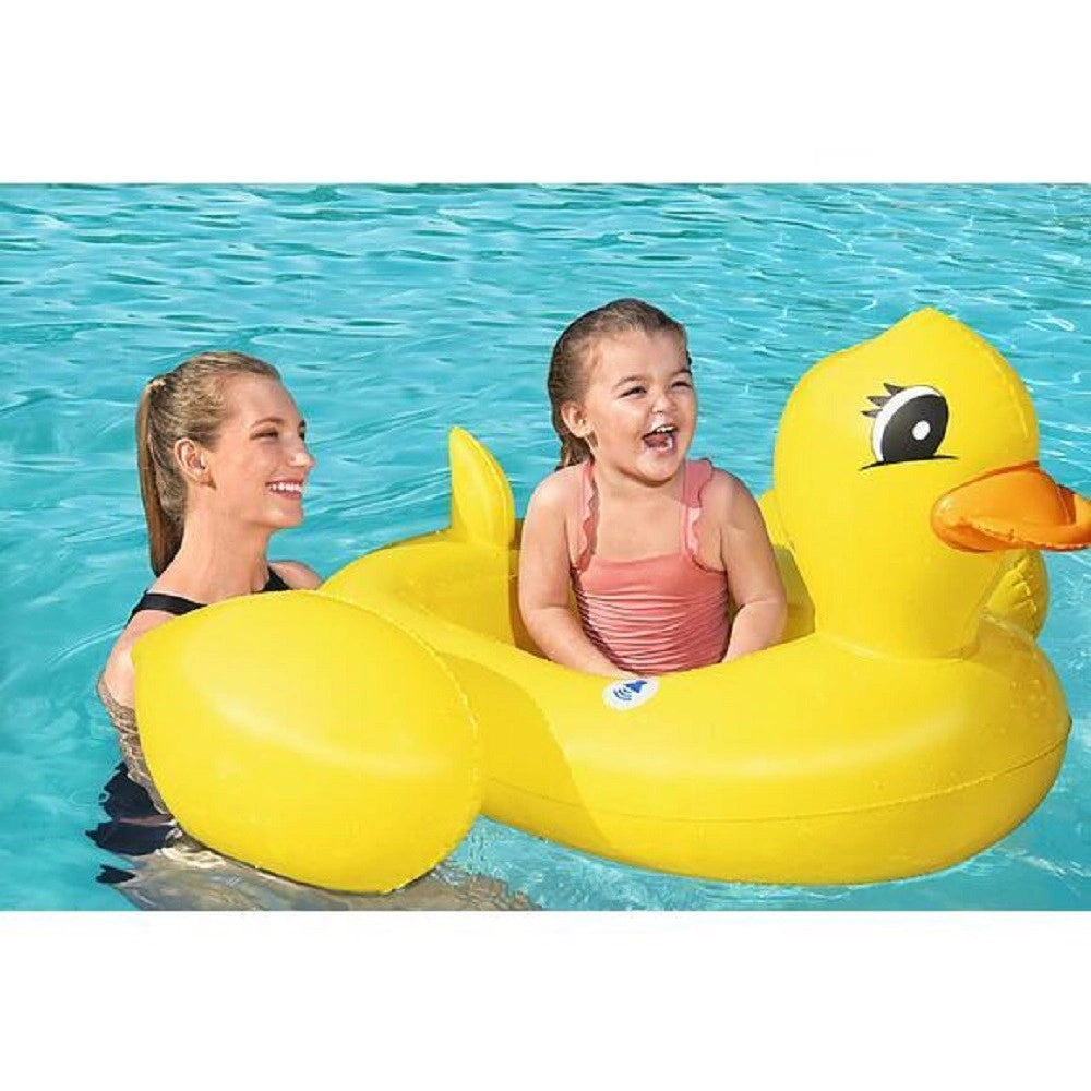 Trade Shop - Barchetta Canottino Papera Gonfiabile Con Altoparlante Integrato 102x99cm 34151 -