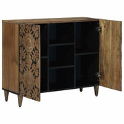 Credenza | Madia | Buffet da pranzo | Armadio da pranzo Marrone 90 x 33,5 x 75 cm Legno di mango massello